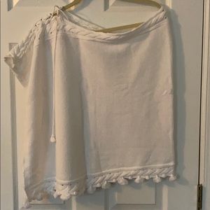 Lilly Pulitzer white poncho
